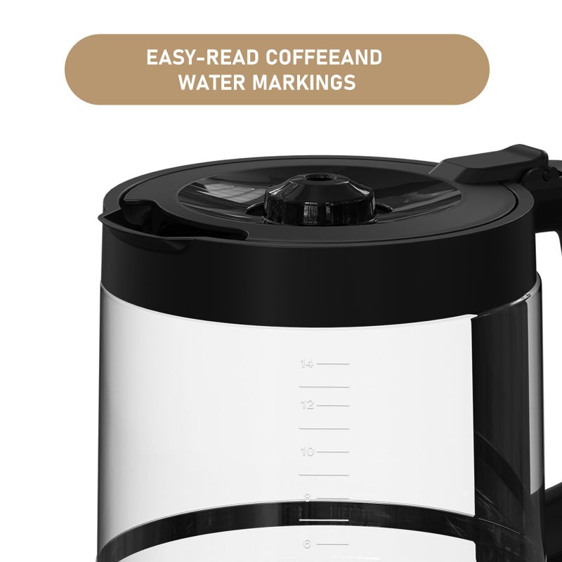 Shonshon 14-Cup DCM201 Coffee Maker Carafe Coffee Pot Replacement Compatible with Ninja DCM201, DCM201CP, DCM201BK Programmable XL 14-Cup PRO Coffee Maker - Image 4